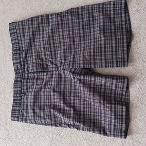 Greg Norman Blue Plaid Golf Shorts